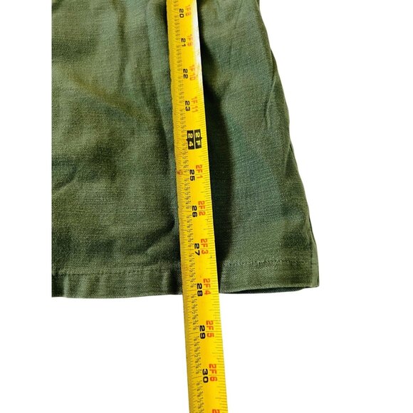 Vintage US Air Force Collins Shirt Uniform Army Green Size 15 1/2 x 35 W/ Patch - Picture 7 of 8